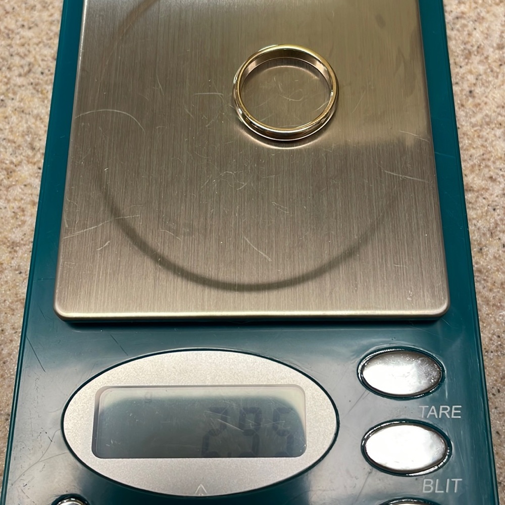 ✨SOLD ✨14k Solid Yellow Gold Stacker / Minimalist Band - Picture 14 of 17